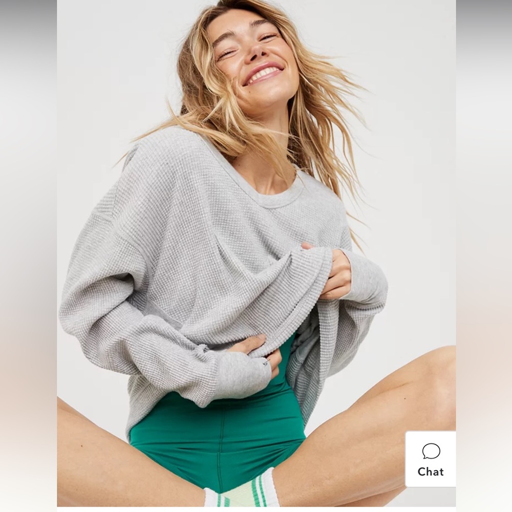 Offline by Aerie Wow! Waffle Oversized T-Shirt